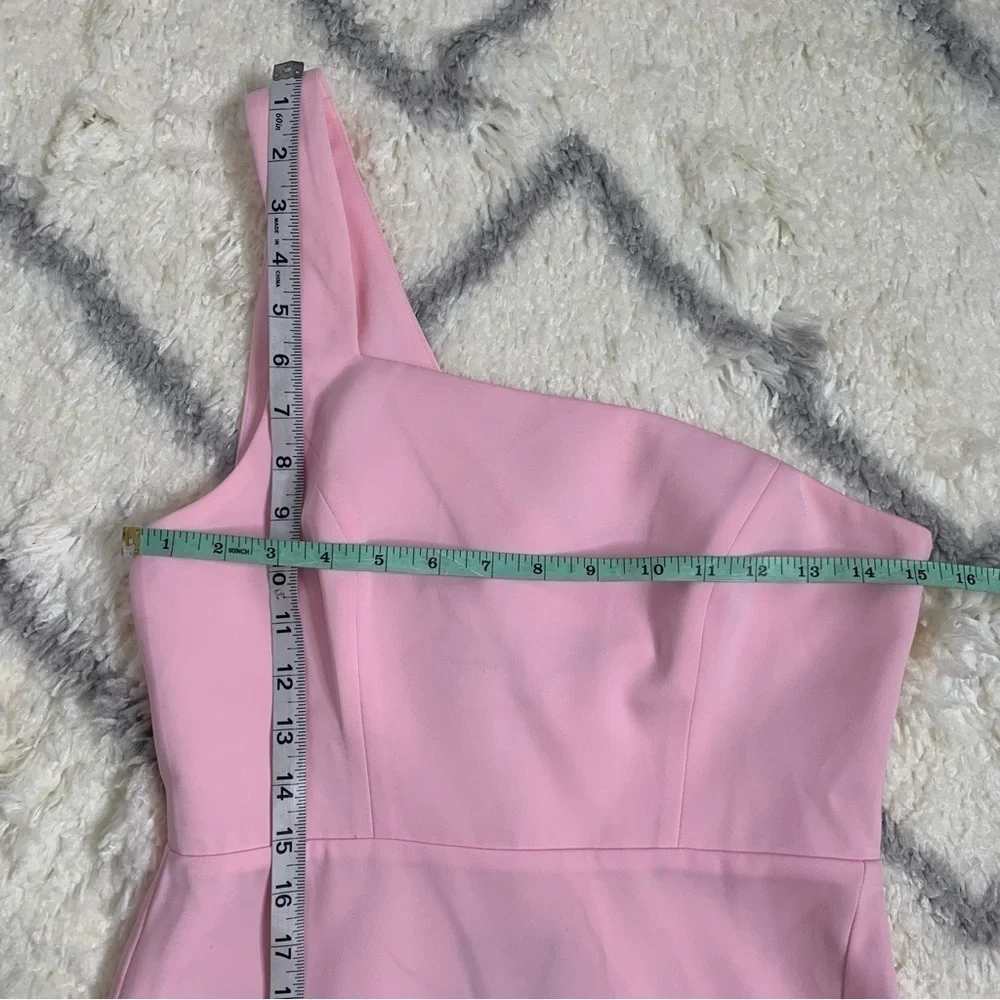 NWT NBD x Naven Mona Asymmetrical Dress in Light Lotus Pink - Picture 14 of 16